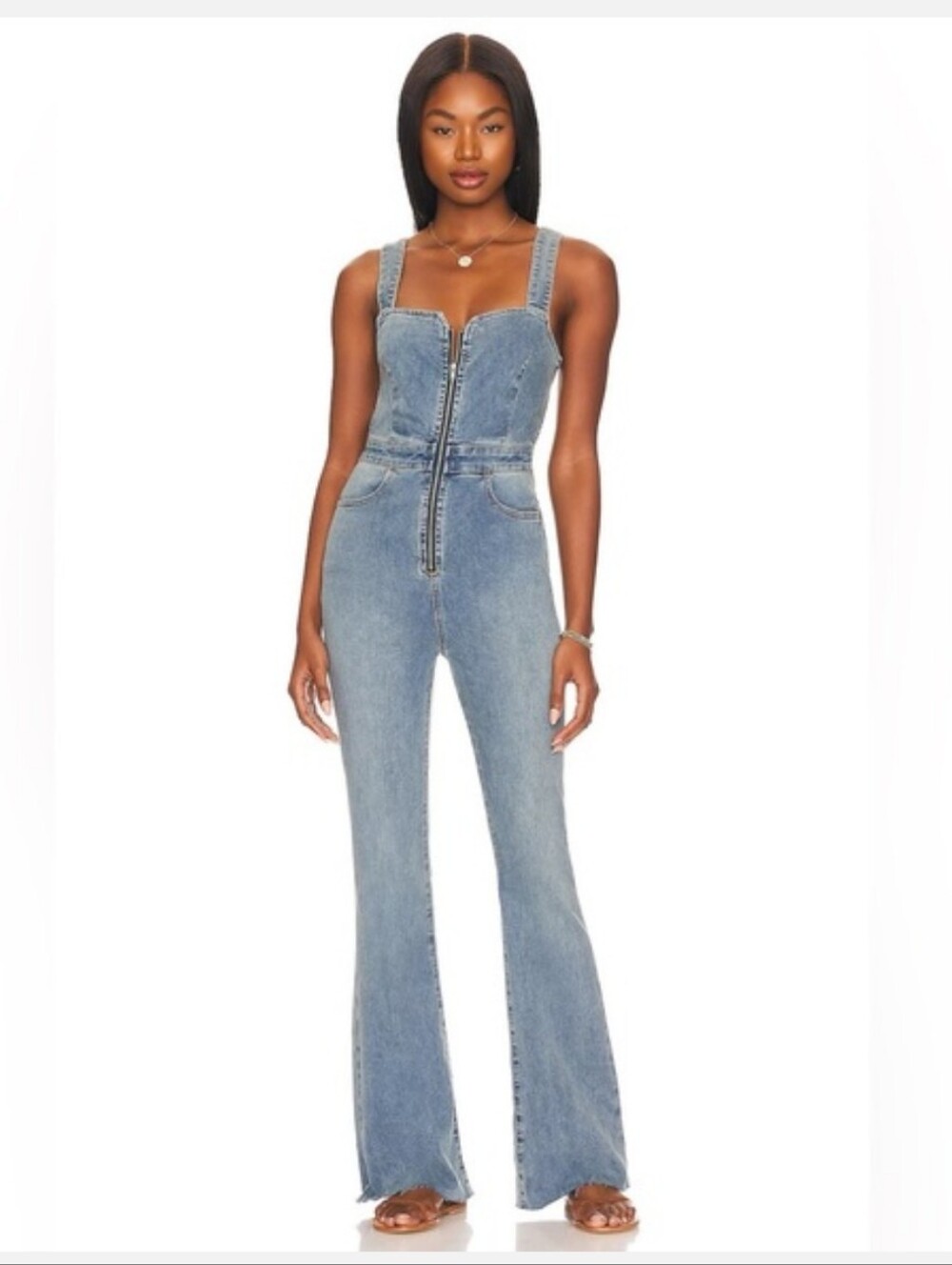 We The Free FREE PEOPLE curvy denim jumpsuit 12